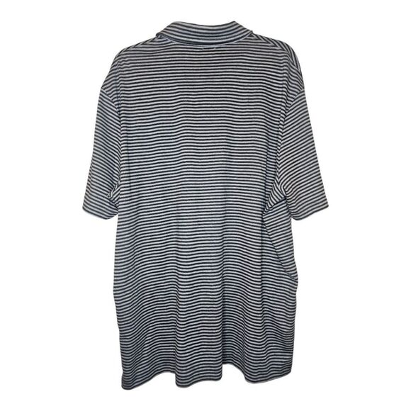 POLO RALPH LAUREN Men’s Gray Striped‎ Classic Fit Polo Shirt - Size XL - Picture 2 of 8